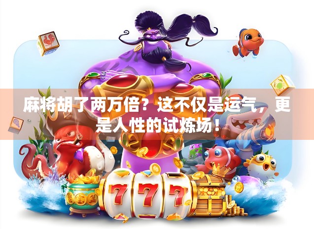 麻将胡了两万倍？这不仅是运气，更是人性的试炼场！