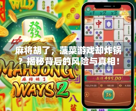 麻将胡了，菠菜游戏却炸锅？揭秘背后的风险与真相！